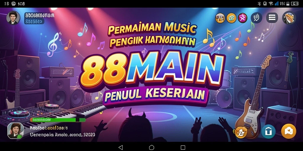Gameplay seru dalam aplikasi musik 88MAIN yang penuh tantangan.