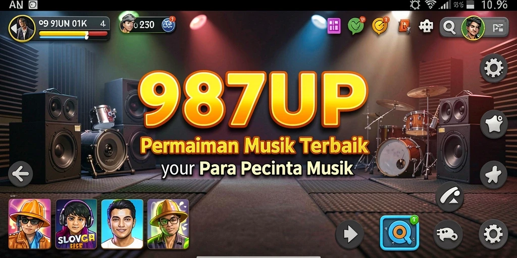 Tampilan gameplay interaktif di 987UP yang menarik dan seru.