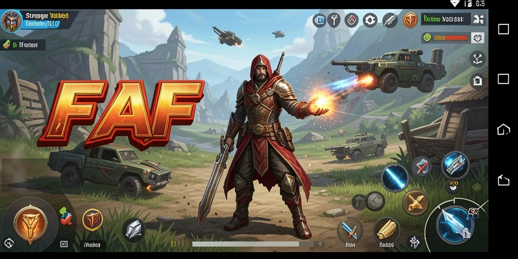 Tampilan menarik dari gameplay strategis AFAF yang menantang.