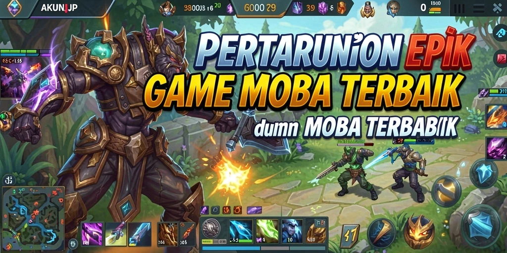Gameplay seru AKUNJP dengan pertarungan tim yang intens.