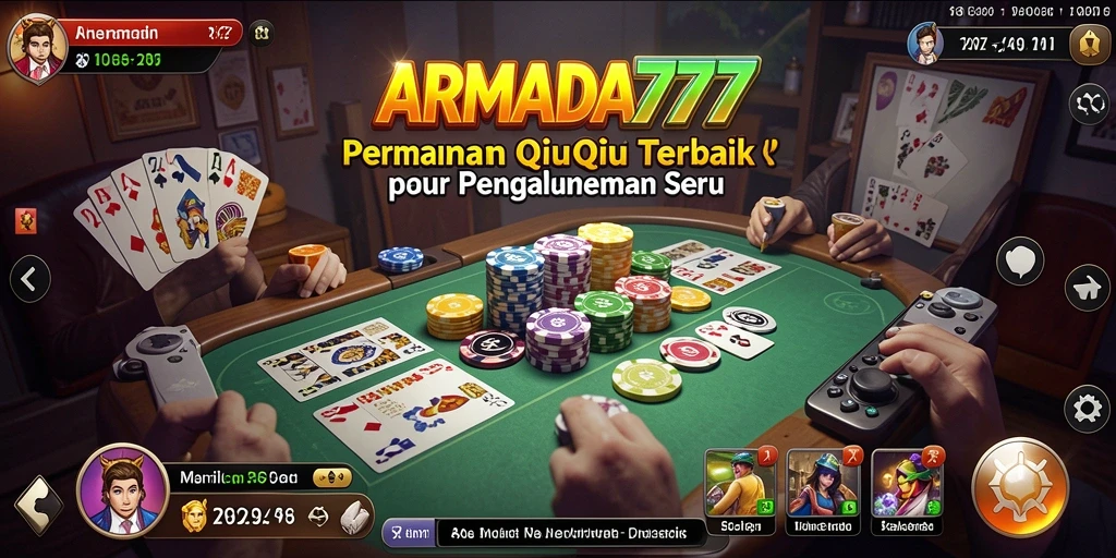 Screenshot ARMADA777 menampilkan keseruan permainan QiuQiu yang menantang.