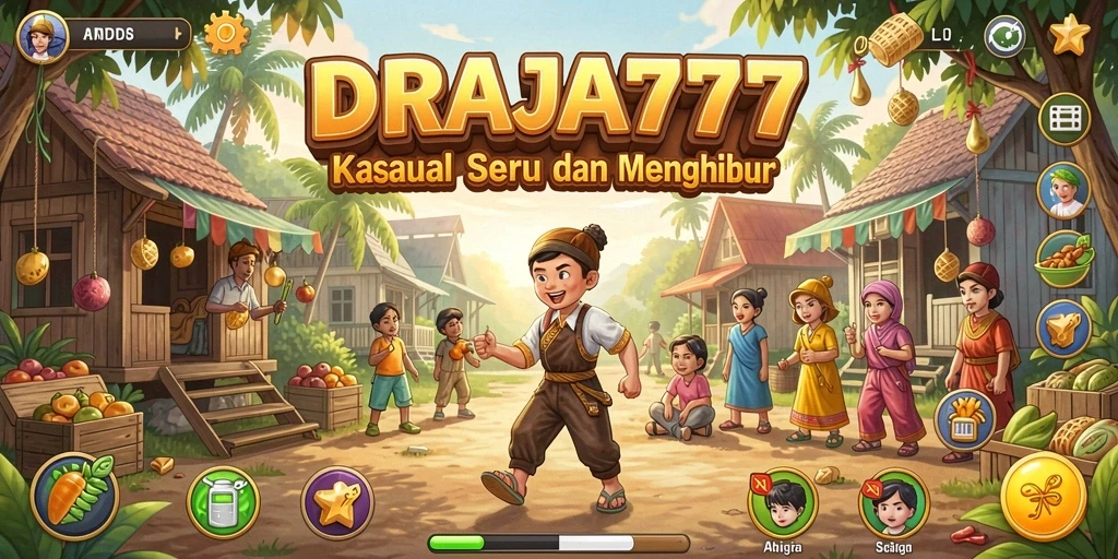 Screenshot gameplay DRAJA777 menampilkan keseruan dan tantangan dalam permainan kasual.