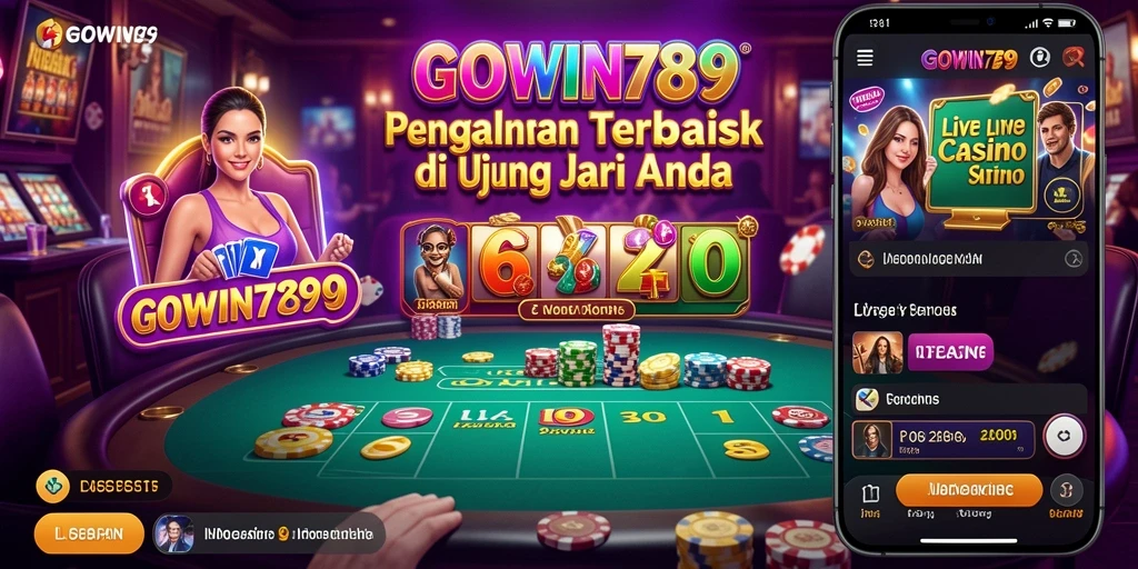 Tampilan menarik dari permainan Live Casino GOWIN789.