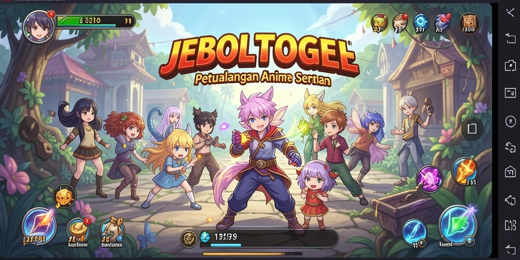 Gameplay seru JEBOLTOGEL dengan karakter anime menarik dan aksi mendebarkan.