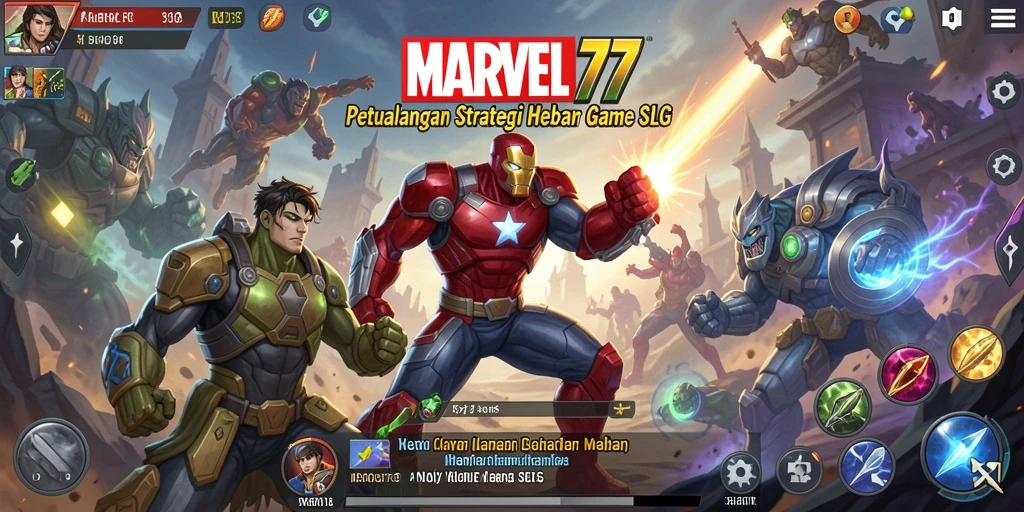 Tampilan gameplay MARVEL77 yang seru dan mendebarkan.
