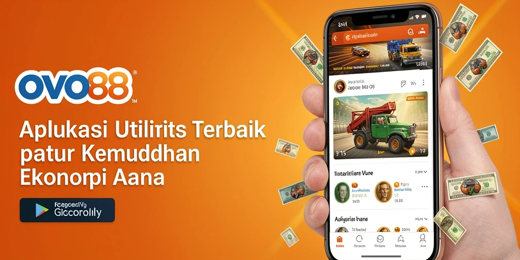 Tampilan antarmuka OVO88 yang simpel dan mudah dimengerti.