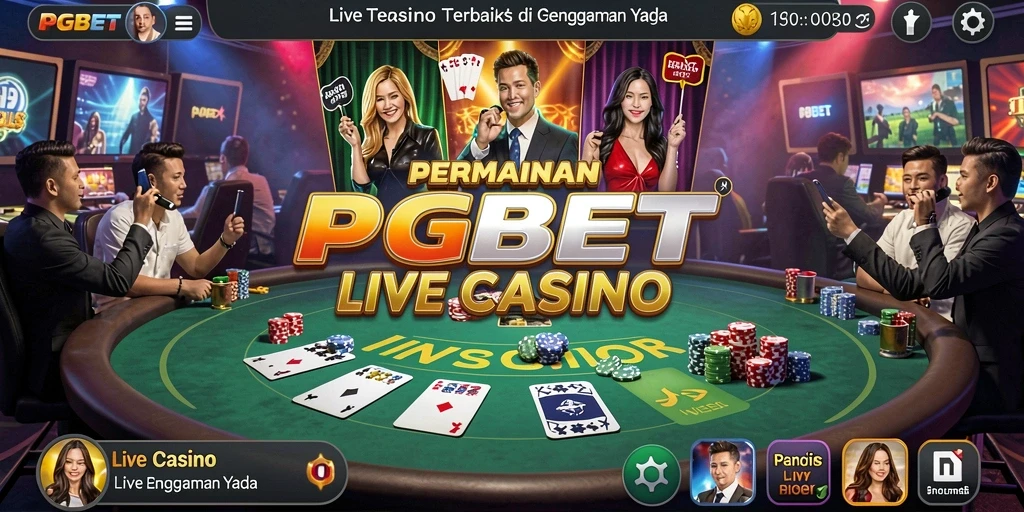 Tampilan gameplay PGBET yang mengasyikkan di Live Casino.