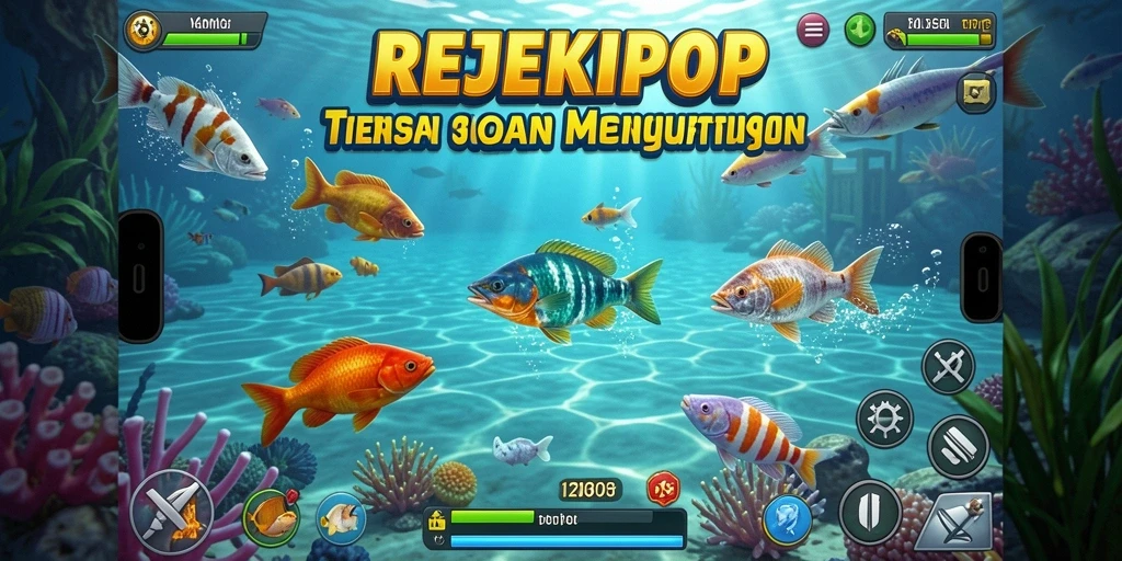 Tampilan gameplay Tembak Ikan yang seru dan menantang di REJEKIPOP.
