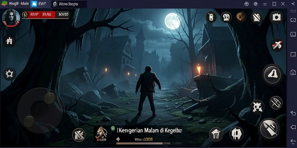 Tangkapan layar menunjukkan momen menyeramkan dalam gameplay RVIP.
