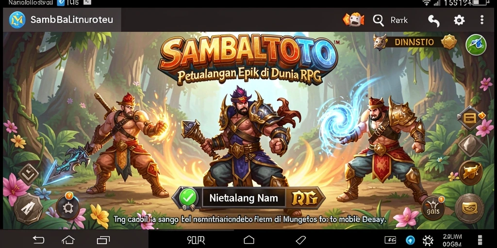 Screenshot gameplay menampilkan aksi seru dan karakter unik di SAMBALTOTO.
