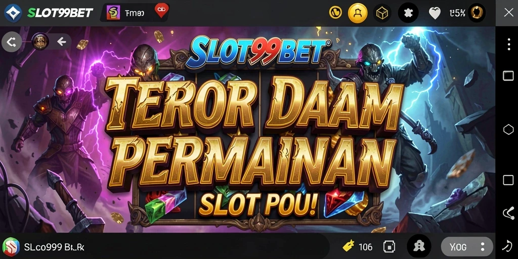 Screenshot menampilkan gameplay menegangkan dari SLOT99BET yang penuh horor.