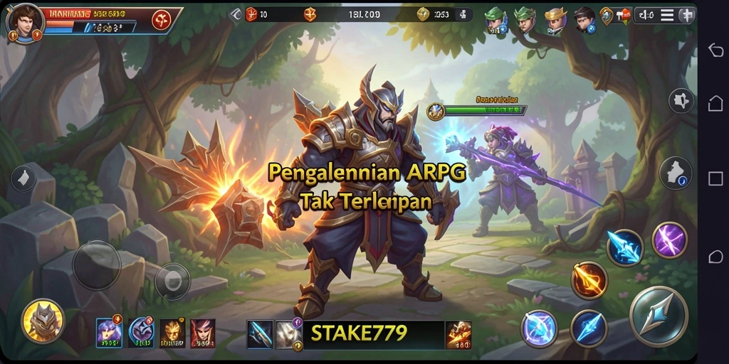 Tampilan gameplay ARPG yang mendebarkan dan grafis yang memukau.