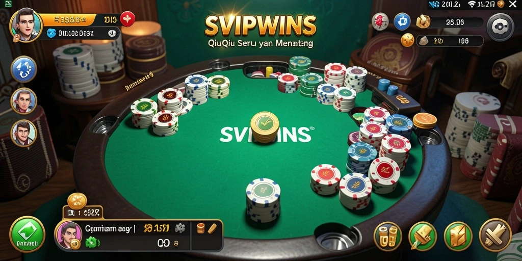 Screenshot gameplay QiuQiu di SVIPWINS menunjukkan aksi seru dan kompetisi.
