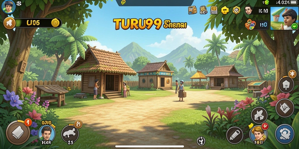 Tampilan gameplay TURU99 yang menarik dan seru.