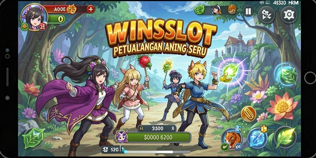 Tampilan gameplay WINSLOT dengan karakter Anime yang menarik.